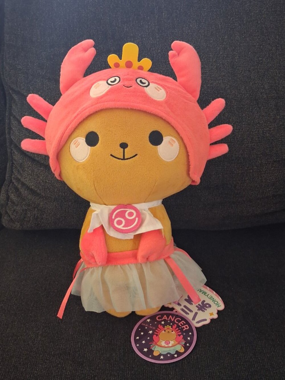 NWT Rare 2010 Honeymaru Zodiac Bear Series Cancer Crab 13.5" Plush Toy Doll